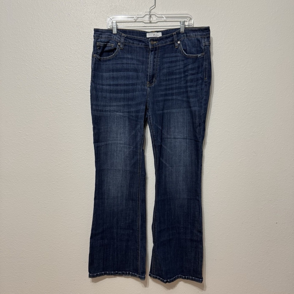 Kancan Medium Wash Denim Flare Blue‎ Jeans Womens Size 3XL